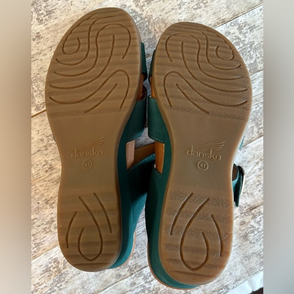 NEW w/o Box DANSKO Women's Aubree Sandal in Teal Size 41 or U.S. 10 to 10.5 - Picture 8 of 9